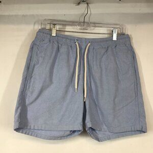 CATCH SURF - MEN'S MEDIUM -BLUE DRAWSTRING WAIST COTTON SHORTS